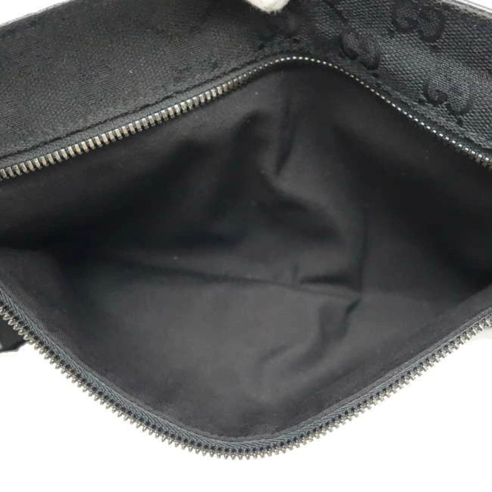 Gucci bag gold White Canvas Black Waist Leather
